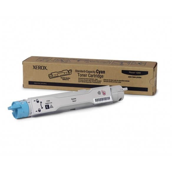 Xerox cartouche toner d'origine cyan capacit&eacute; standard, Phaser 6360 - 106R01214
