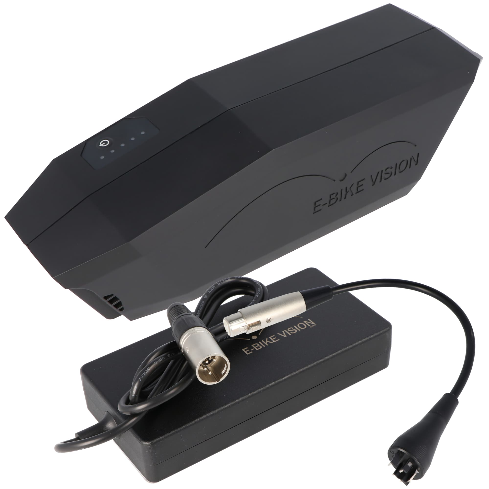 Batterie pour vélo électrique Power Pack lite à tube diagonal avec chargeur parfaitement adapté au système d'entraînement Bosch Active and