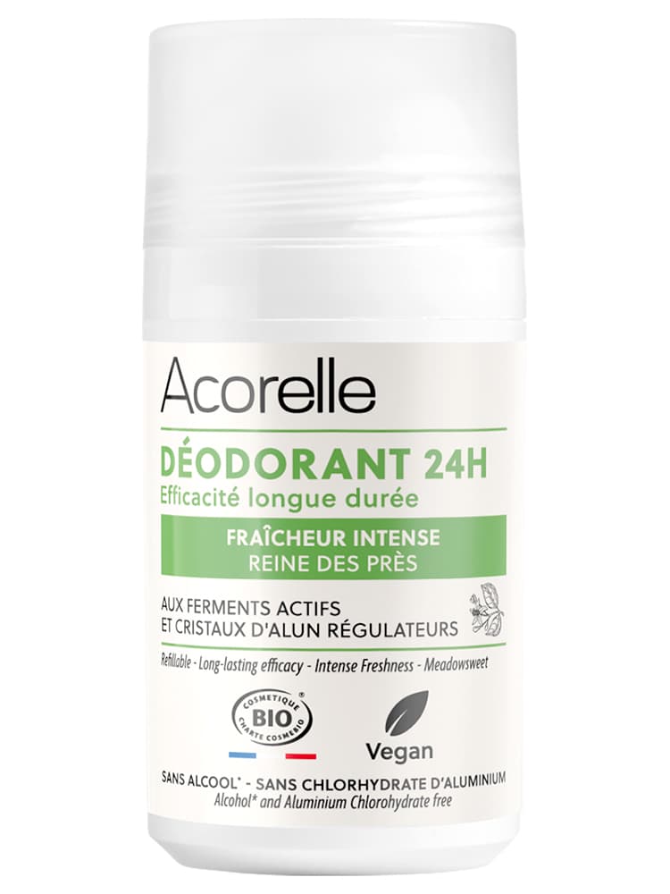 Acorelle Déodorant 24H Efficacité Longue Durée Fraîcheur Intense Bille Bio 50 ml
